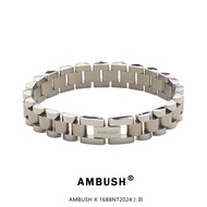 AMBUSH Strap Bracelet Titanium Steel Simple Men Women Metal Bracelet
