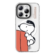 (เคส MagSafe) เคส iPhone ลาย Snoopy ของแท้ 100% สำหรับ iPhone17 17promax เคส Magsafe 17pro เคส 16pro