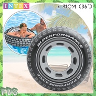INTEX 56268 114CM & 59252 91CM Monster Truck Tube Swimming Pool Adult Rings Inflatable Tube With Han
