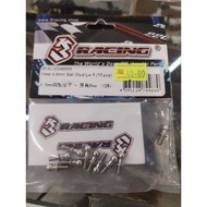 3RACING 3RAC-BS4806S STEEL 4.8MM BALL STUD L=6 10PCS SILVER FOR SAKURA D3 CS SPORT