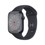 Apple【苹果超值补贴】Watch Series 8 智能手表 45mm午夜色铝金属表壳+午夜色运动型表带【GPS款】MNP13CH/A