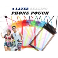 Universal Waterproof Phone Case 6.8 inch Phone Bag Diving Phone Pouch PV Cover