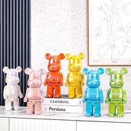 [Model] 28cm BearBrick Bear Statue With pastel Electroplating - Home Decoration, Shelf Cabinet, Meaningful Gift