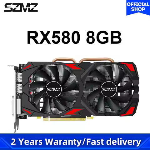 SZMZ Graphics Card RX 580 8gb GDDR5 256Bit video cards pc gaming GPU Display Card RX580 8gb