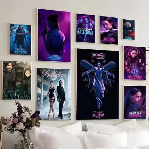 Movie From The World Of John Wick Ballerina Movie Posters Fancy Wall Sticker For Living Room Bar Dec