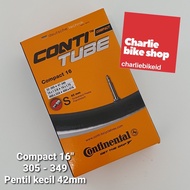 CONTINENTAL Inner Tube Compact 16 305 349 Small Presta valve 42 mm