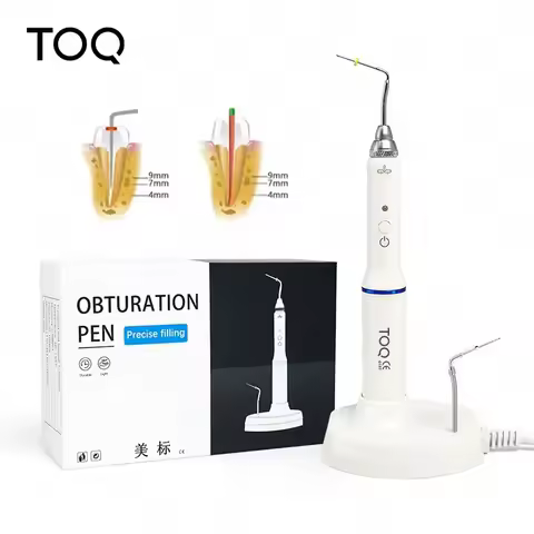 TOQ Dental Cordless Gutta Percha Obturation Pen Root Canal Filling System +2 Tips 3 Second Heating D