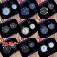% Master-Polo Watch Couple set Men &amp; Women Stainless Steel Watch Jam Tangan Pasangan High Quality Watches