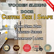 Custom Made Wooden Door Pintu Kayu Sliding Door | DIY Door | Custom Size