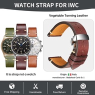 ✚✌ MAIKES Luxury Handmade Watch Strap For IWC PILOT'S PORTUGIESER PORTOFIN Italian Vegetable tanned Cow Leather Watch Bands