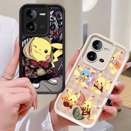 BI61 Pokemon Casing for VIVO V25 Y28 Y17S Y28s V25E V60 5G White Black