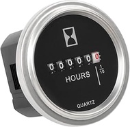 Runleader Mechanical Hour Meter,DC 6V to 80V,Accumulate TOT Hours for Lawn Mower Tractor Generator G