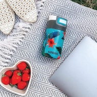 ETNA Snapclean 不銹鋼保溫杯10oz (300ml) - 孔雀藍色+鸚鵡圖案