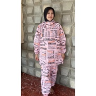 Fearless Jas Hujan Pria Wanita Setelan Dewasa Anti Rembes / Jas Hujan