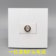 Type 86 Inch One-Bit F-Head TV Module Wide-Screen TV Socket TV Module Panel Function Module
