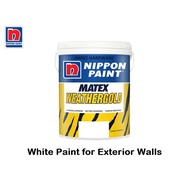 NIPPON Weathergold (White) Paint 1 Liter for Exterior Walls / Cat Putih Untuk Luaran Rumah