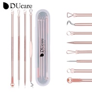 DUcare 4Pcs/Set Makeup Tools with Storage Box Acne Blackhead Removal Needles Stainless Steel Pimple 