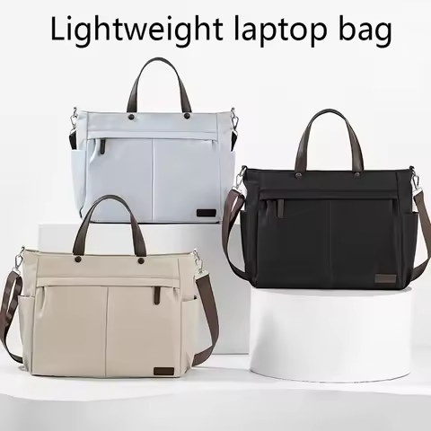 【 Laptop Bag 】 Nylon Casual Women's Laptop Bag, Daily Commuting Briefcase, Lightweight Women's Singl