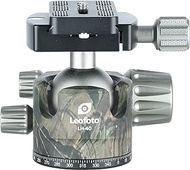 LEOFOTO LH-40 Camo 40mm Low Profile Ball Head Arca/RRS Compatible w Independent Pan Lock Camouflage