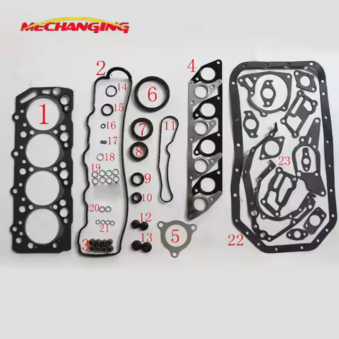 FIT MITSUBISHI PAJERO L200 L300 L400 4D56 4D56T 8V Engine Rebuilding Kits Valve Cover Gasket Stem Oi
