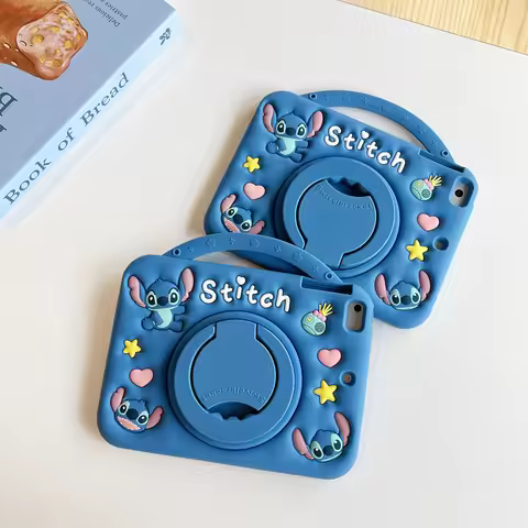 Cute Stitch Cartoon Silicone Kids Case For Lenovo Xiaoxin Pad 2024 Tab M11 11 inch TB330FU TB331FC W