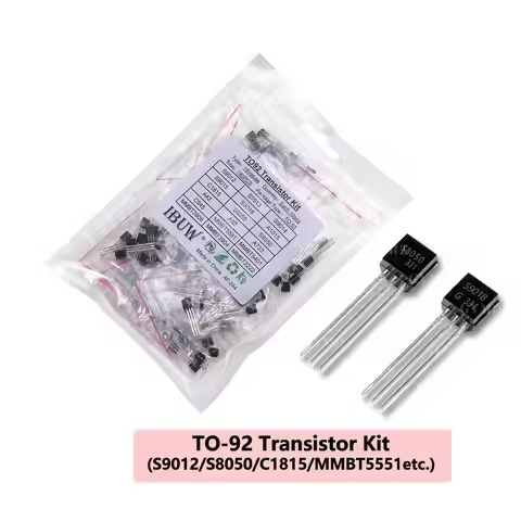 180PCS 18Values TO-92 Transistor Kit (S9012/S8050/C1815/MMBT5551 etc.) for Arduino DIY Electronic Pr
