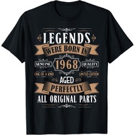 Men's cotton T-shirt Legends Born In 1968 56th Birthday 57 Years Old Bday Men T-Shirt Fast Shipping