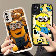 HW-6 Charming Minions Shockproof Silicone Casing for Samsung A35 S24 FE A25 A34 S25 A17 A24 A26 Ultr