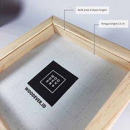 3D Photo Frame 25x25 cm Wooden Frame - Minimalist Home Decoration Photo Frame