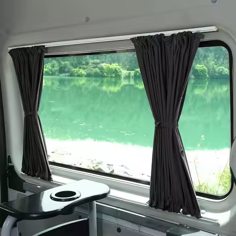 2pcs Car Blackout Curtain For VW TRANSPORTER T5 T6 T6.1 Motorhome Camper Van Sunshade Curtain Tailga