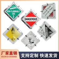 Hot Sale Aluminum Plate Dangerous Products Transport Sign Traffic Reversible Warning Sign Trailer Si