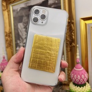 [Fulexuan] Thailand Amulet LP Measurement Golden Phone Case Decoration Transparent Sivari Four Sides Success Khun Paen