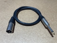 สาย XLR ผู้ to TRS แจ็คโฟน ยาว 1 เมตร (จำนวน 1 เส้น)