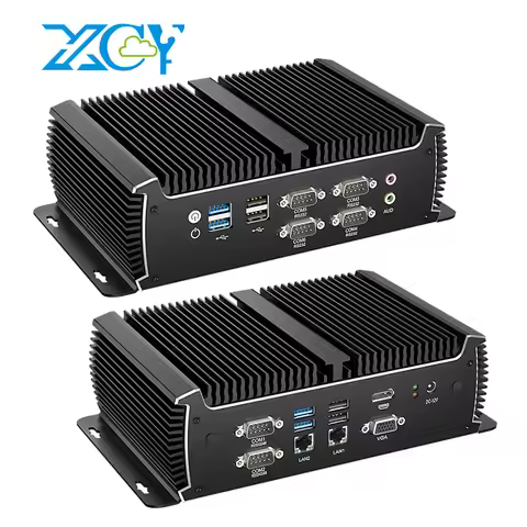 XCY X89 Industrial PC Intel Core i5 1135G7 7200U 6300U 6x COM RS232 RS422 RS485 2x Mini PCIe Slots F