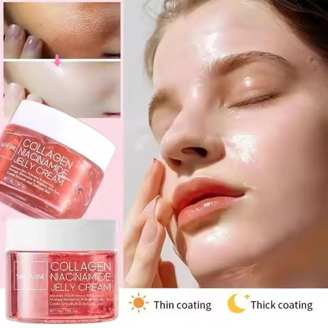 Collagen Niacinamide Jelly Cream Deep Moisturizing Pore Shrinking Brightening Niacinamide Gel Liftin
