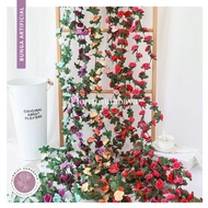 MAWAR [COD] 2 Meter Rose Vines Hanging Roses Hanging Flowers Artificial Imported Vines