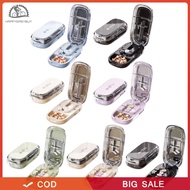 Happy❣ Adjustable Pill Cutter Splitter 1/2 1/4 Drug Divider Organizer with Stainless Steel Blade Tab