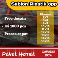 Custom screen-printed opp plastic [1000pcs] | Plastic bread, cake | Size 7x7, 8x8, 9x9, 10x10, 11x11