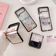 Samsung Z Flip 3/4 5G Samsung Phone Case Protective Case casetify Samsung Folding Three Bunny