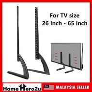 Universal Replacement LED/LCD/PLASMA Table Top TV Stand Legs Bracket for LED/LCD 26"-65" Height Adjustable - Homehero2u