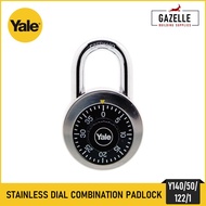 Yale Stainless Steel Rotary Dial Combination Padlock