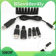 B5ev40er4ly Shop USB 5V to DC 5V 9V 12V Micro USB Mini 5pin Type C male female Power Boost Line Plug Step UP Module Converter Adapter Cable q1