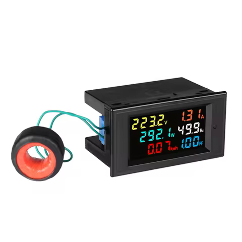 D69-2049 Digital Multimeter AC40-300V AC200-450V 100A Power Energy Voltmeter Ammeter Analyser Watts 