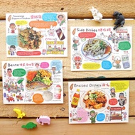 吃喝台灣(4入)英文版明信片/鹽酥雞、切仔料、滷味、便當自助餐