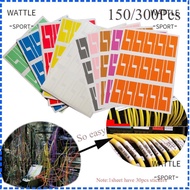 150 / 300pcs Stiker Label Penanda Kabel Jaringan Tahan Air Warna-Warni