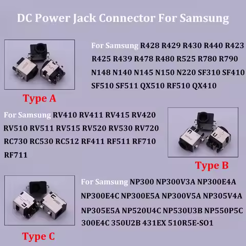 1PC Laptop DC Power Jack For SAMSUNG RV411 RV515 RV420 RC512 RV511 RV510 RV509 RV515 R530 R540 QX510