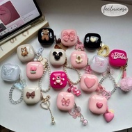 Baseus E16 Premium Bowie Encok Cute Transparent TWS Earphone Case Protective Cover Silicone