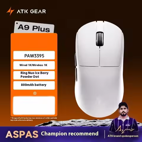 ATK A9 Ultra Wireless Gaming Mouse A9/A9 SE/A9 Plus/A9 Pro Tri Mode 8K 53g Lightweight E-sports Gami