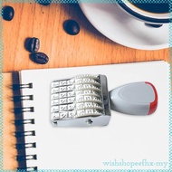 [WishshopeefhxMY] Rubber 6 digits Roller Stamp Number Seal Digit Stamp Digital Rolling Stamp 5mm