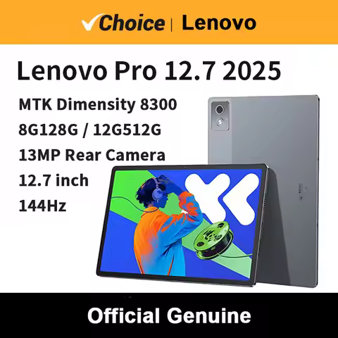 2025 Lenovo Xiaoxin Pad Pro 12.7 Dimensity 8300 2.9K Display 8GB+256GB Gray for Work Study Entertain